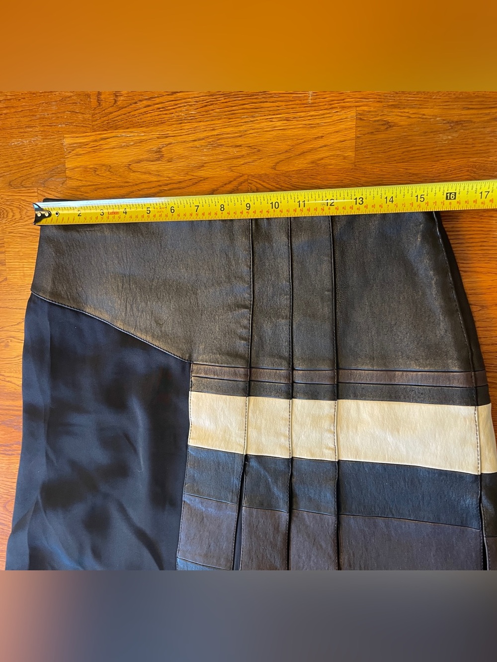 3.1 Phillip‎ Lim Leather/Silk Mini Skirt - Picture 7 of 9